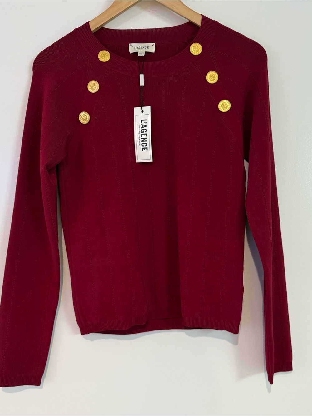 L'AGENCE Gretchen Crewneck Pullover